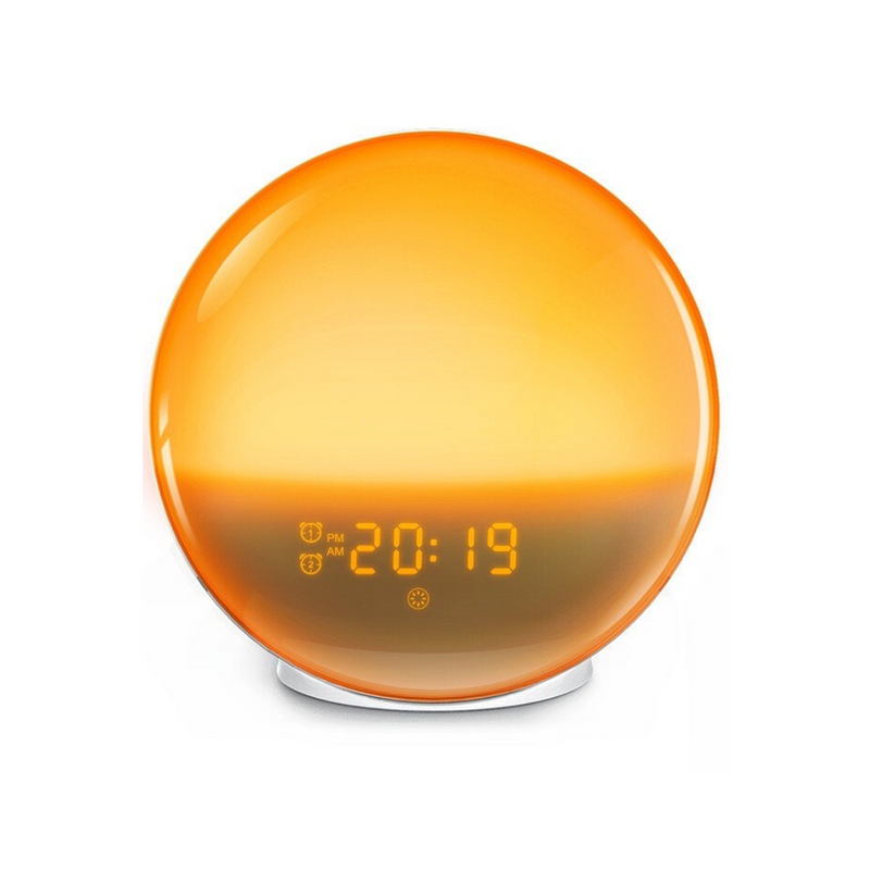 Norvo | SomniaLight Vekke lys | Soloppgang & Solnedgang Simulering | App Kontroll & Naturlige Lyder | 17 x 18 x 11 cm