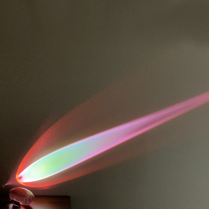 Skanto | Solnedgangsprosjektorlampe, med vakker lys og minimalistisk design, for bad, bilder og mer