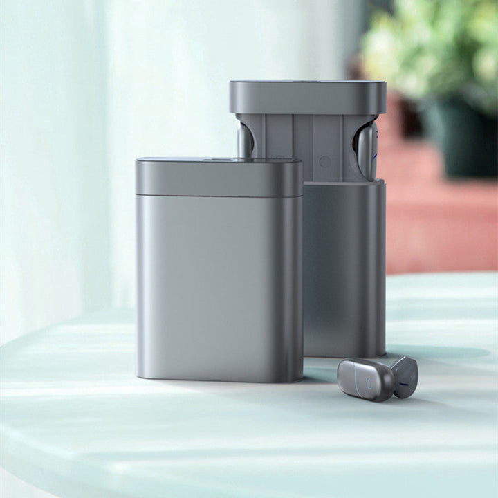 Skanto | 2-i-1 Trådløse Bluetooth Ørepropper & Power Bank, med Automatisk Oppbevaringsetui og Batteri Indikator, for Arbeid & Studier