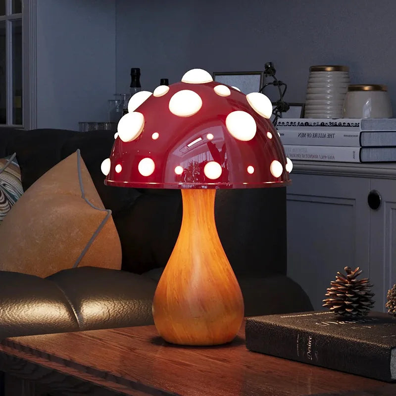 Trikolorert sopp varm lys atmosfære lampe | Skanto