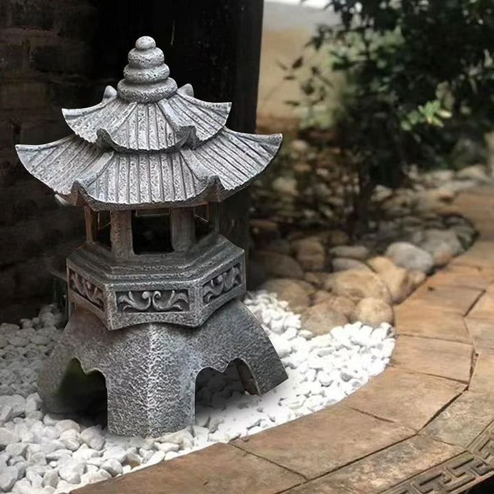 Japansk hage lantern - Værbestandig LED utendørs belysning for Zen hager | Skanto