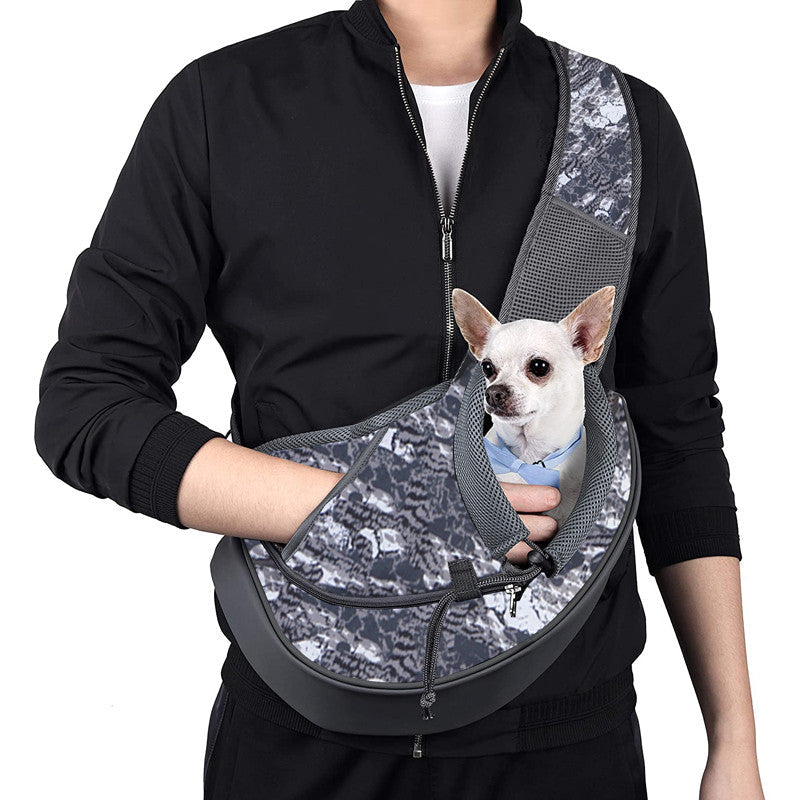 Skanto | Katt og Hund Bærer Slynge Bag med Justerbar Stropp & Telefonlomme, for Hunder & Katter