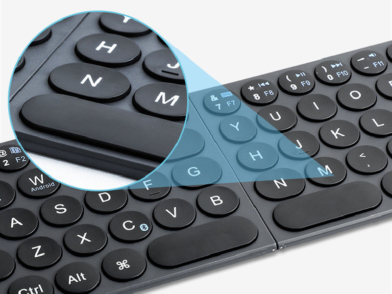 Skanto | Bærbart Foldsamt Tastatur, med Ultra-slim & Lett Design, for Reiser, Hjem, Kontor & Mer
