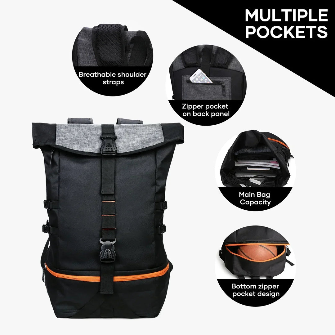 Skanto | SportGear Ryggsekk med Ballrom og Skorom – 35L Softback