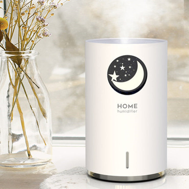 Skanto | Bærbar luftfukter med justerbar tåkemodus, stor vanntank, 7-farget LED-lys og automatisk avstengingsdesign, for soverom, hjem, kontor