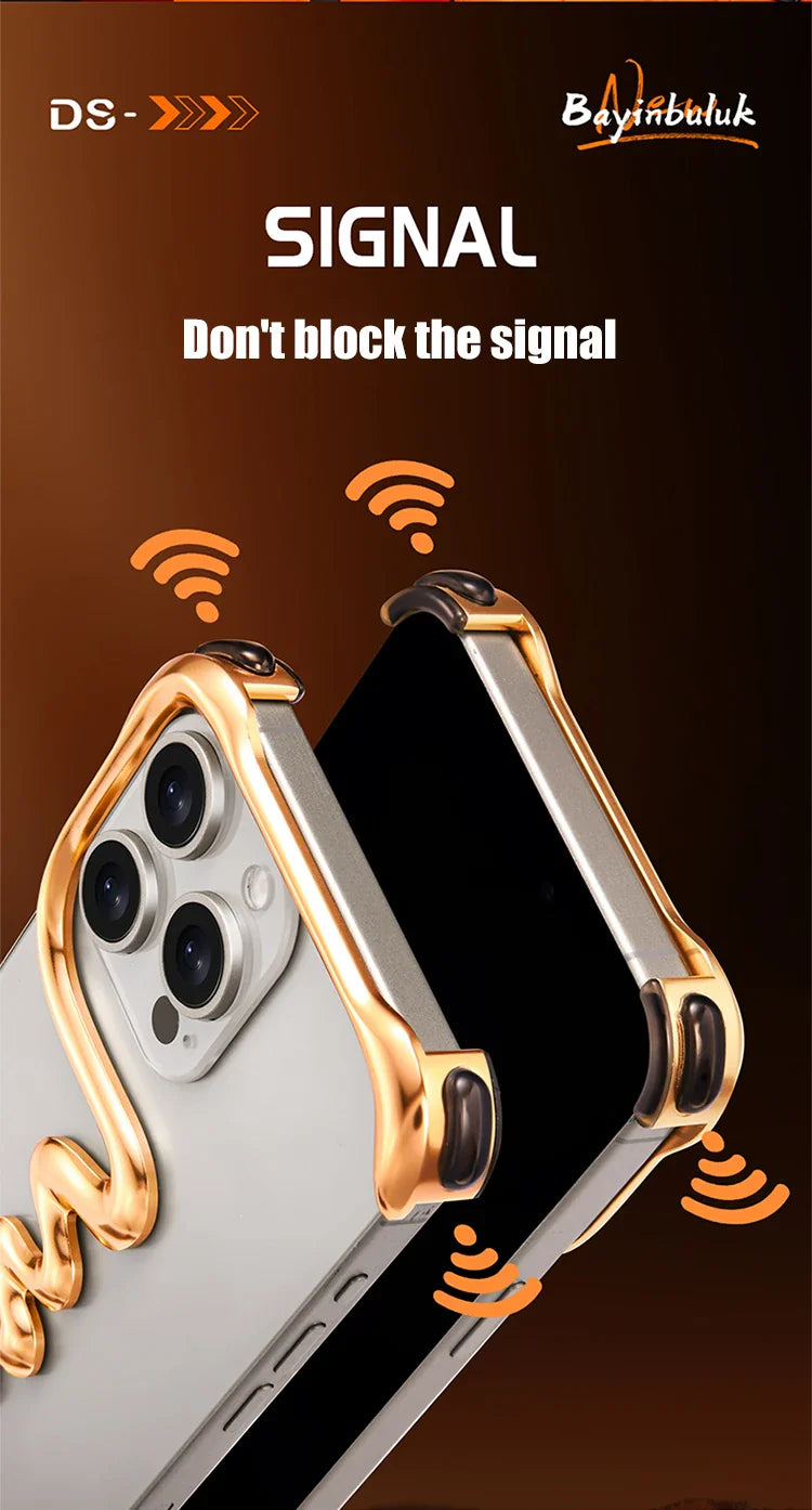 Skanto | Metalllegering rammefri iPhone-deksel