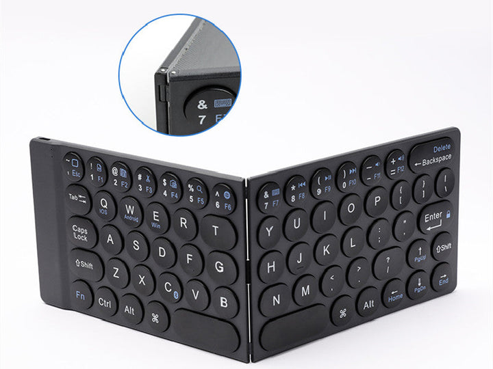 Skanto | Bærbart Foldsamt Tastatur, med Ultra-slim & Lett Design, for Reiser, Hjem, Kontor & Mer