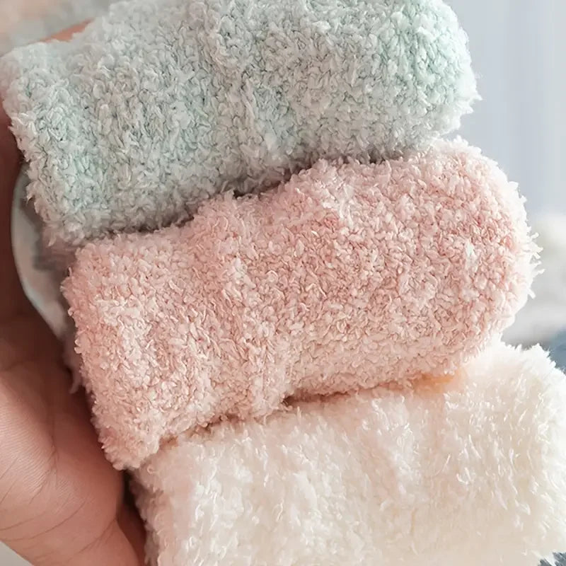Skanto | Vinter Sokker FrostStep | Med Fleece Fôr | 5-Pakning | Ensfarget | Størrelse EU 34–40