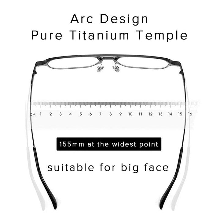Skanto | Ren titanium magnetiske clip-on briller