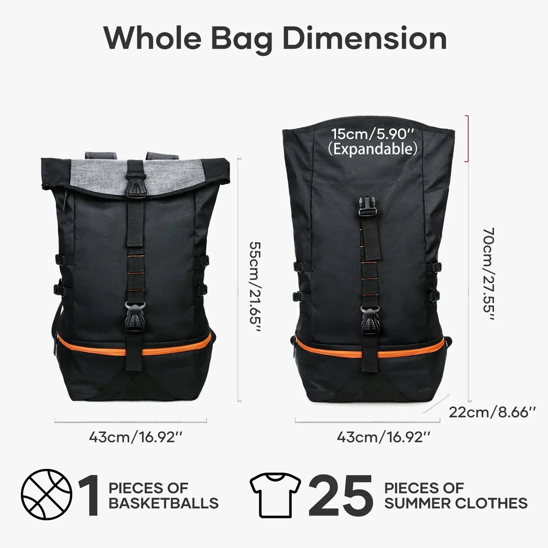 Skanto | SportGear Ryggsekk med Ballrom og Skorom – 35L Softback