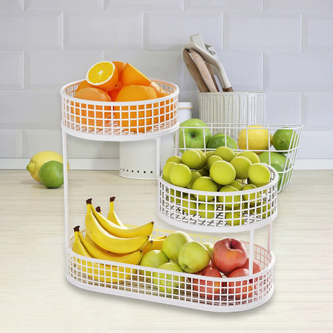 FruitElegance – Metalltråd Kurv for Frukt & Grønnsaker Skanto
