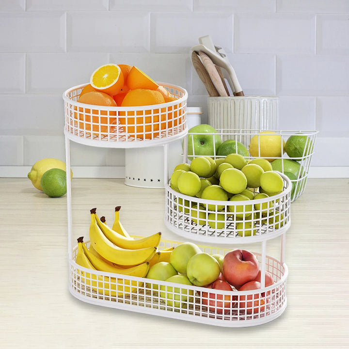 FruitElegance – Metalltråd Kurv for Frukt & Grønnsaker Skanto