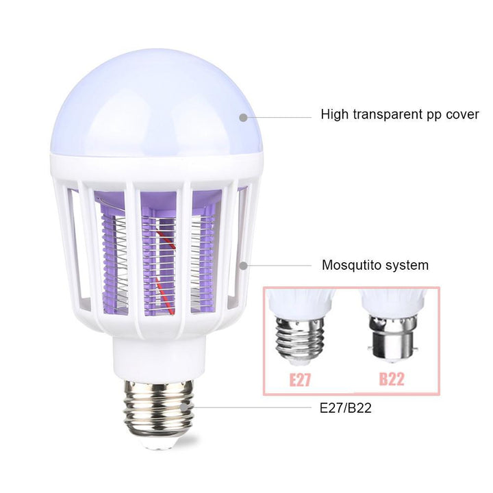 Skanto | IcoolGadgets AC175~220V LED Myggjagerpære E27/B22 LED Pære For Hjemmelighting Insekt Forhinder Lampe Insekt Anti Mygg Repeller Lys