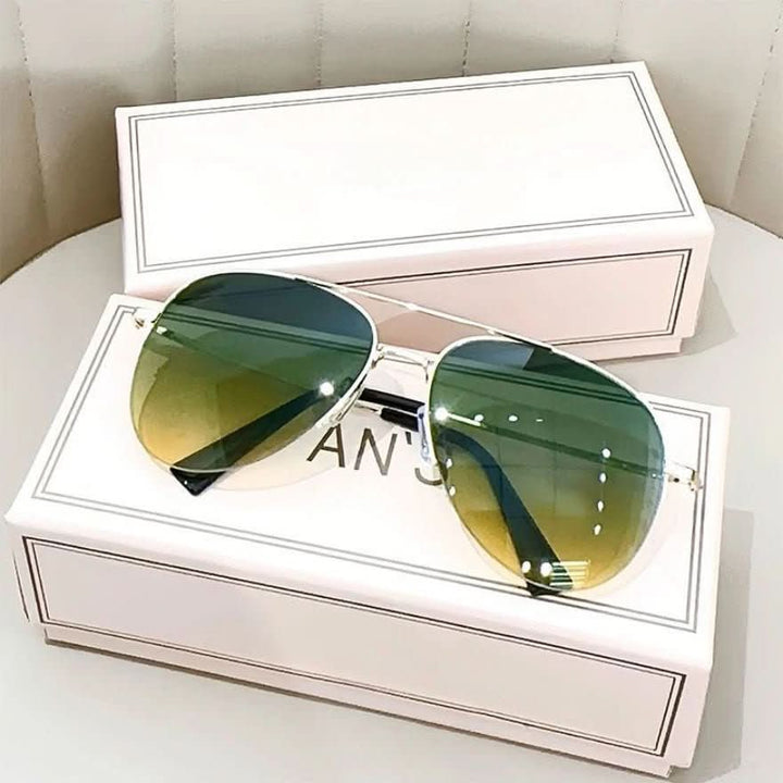 Pilot solbriller for menn med gradient linser UV400 | Skanto