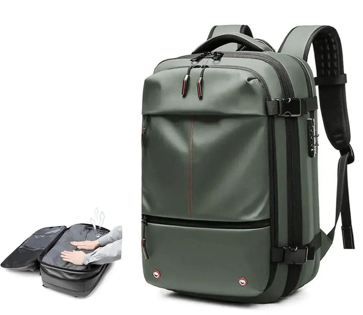 Skanto | Komprimerbar reise ryggsekk med laptoplomme