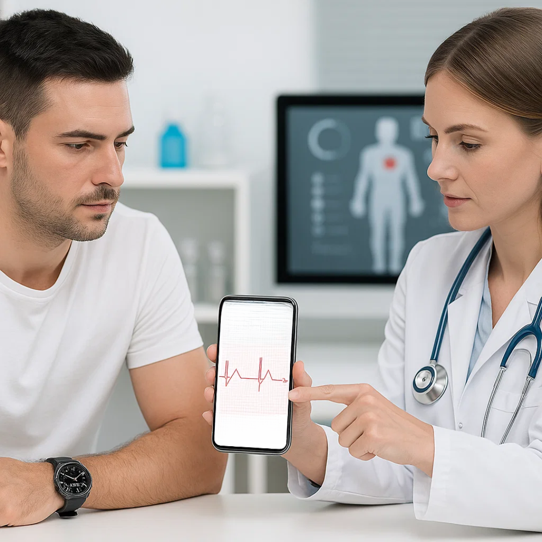 Skanto | CardioSense – Medisinsk ECG Smartwatch med Osram-sensor og 24/7 helsesporing