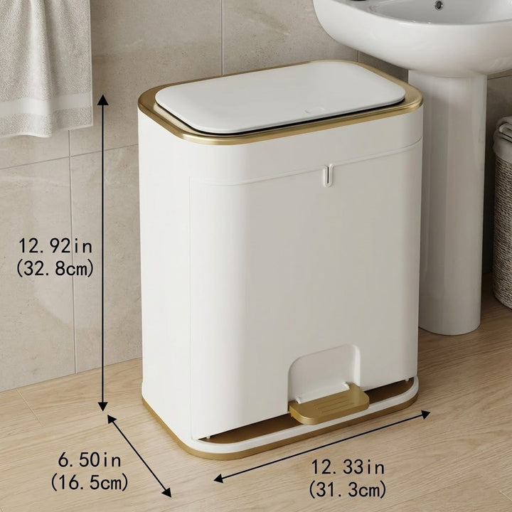 Easy-Clean Elegant Bathroom Trash Can | Skanto