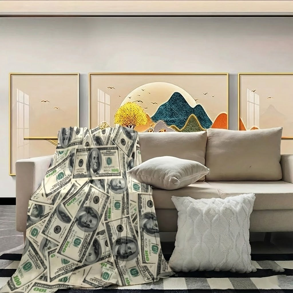 Morsom Penger Penger Myk Sofa Teppet | Skanto