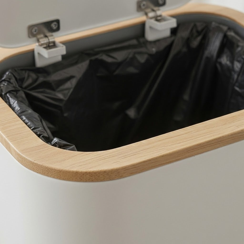 Easy-Clean Elegant Bathroom Trash Can | Skanto