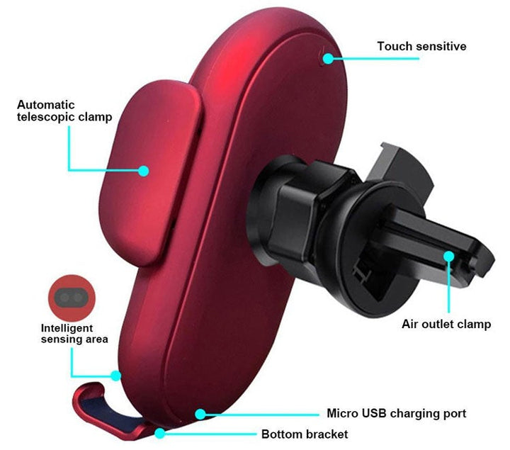 Skanto | Intelligent trådløs bilsensor telefonholder lader