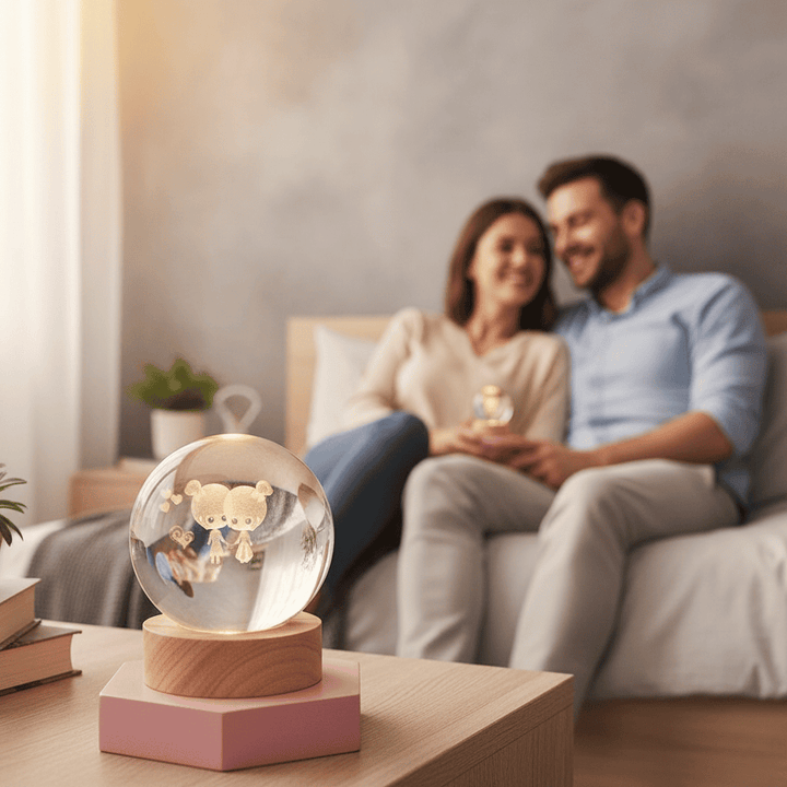 Skanto | Elegant 3D LED Nattlys med funklende stjernes effekt
