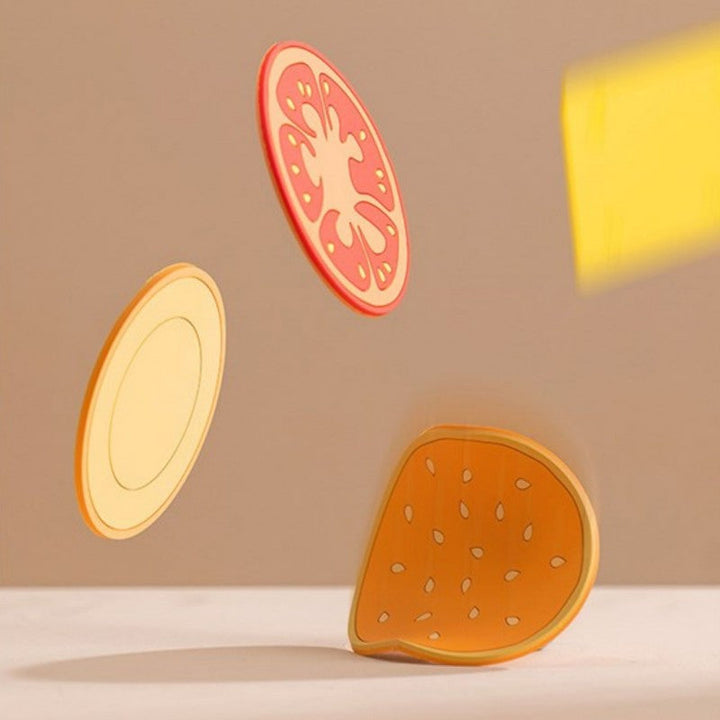 Skanto | Kreativt Lagd Design Burger-formet Isolert Underlag Sett
