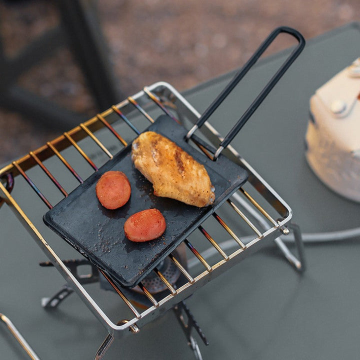 Skanto | Bærbar Ultra-Liten Non-Stick Grillpanne For Utendørs Camping