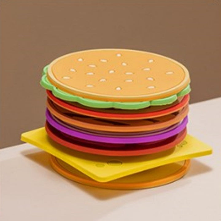Skanto | Kreativt Lagd Design Burger-formet Isolert Underlag Sett