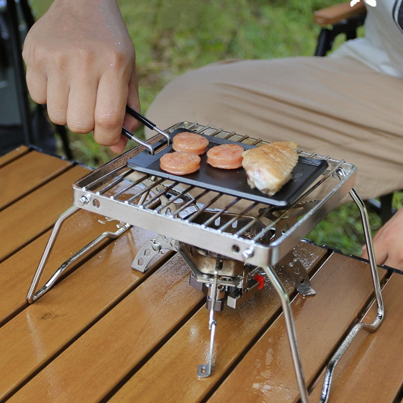 Skanto | Bærbar Ultra-Liten Non-Stick Grillpanne For Utendørs Camping