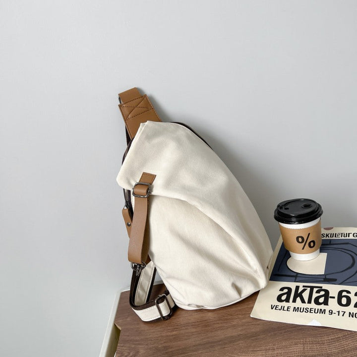 Skanto | Lærret Casual Minimalist Stor Kapasitet Enkel Skulder Crossbody Bag