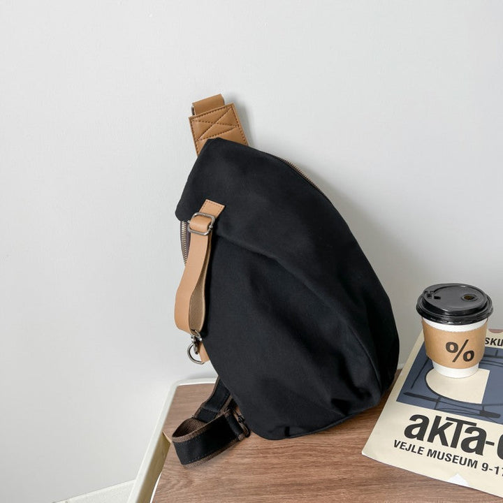 Skanto | Lærret Casual Minimalist Stor Kapasitet Enkel Skulder Crossbody Bag