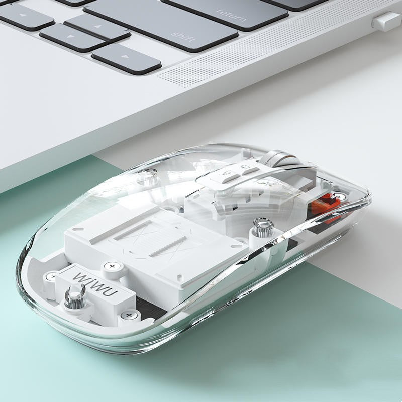 Skanto | Transparent Trådløs Stille Bluetooth Mus