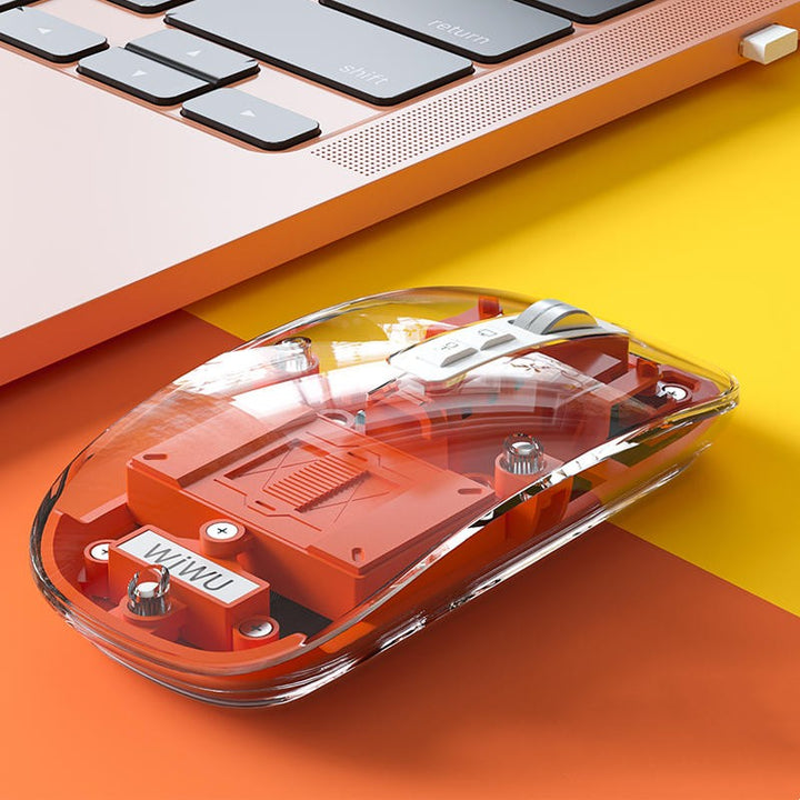 Skanto | Transparent Trådløs Stille Bluetooth Mus