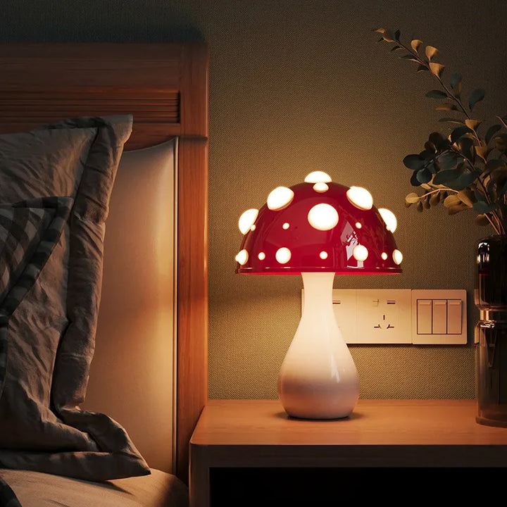 Trikolorert sopp varm lys atmosfære lampe | Skanto