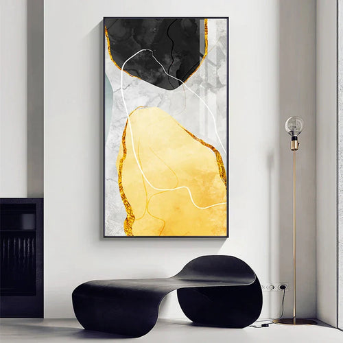 Abstrakt Zen Kiesel Veggkunst Fina Kunst Lerrettryk Nordic Geomorfe Bilder For Stue Soverom Entré Kunst Dekor | Skanto