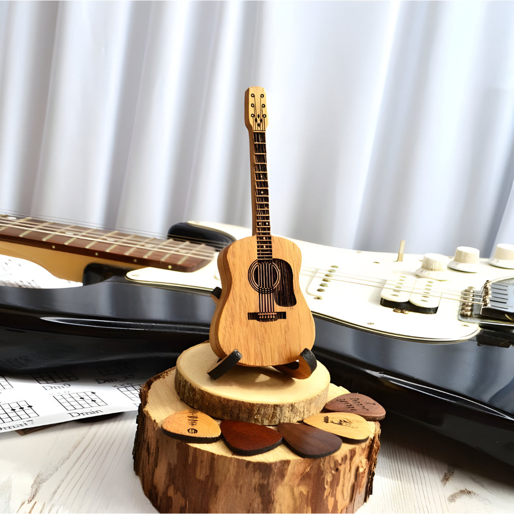 Skanto | Akustisk gitarplekter oppbevaringsboks