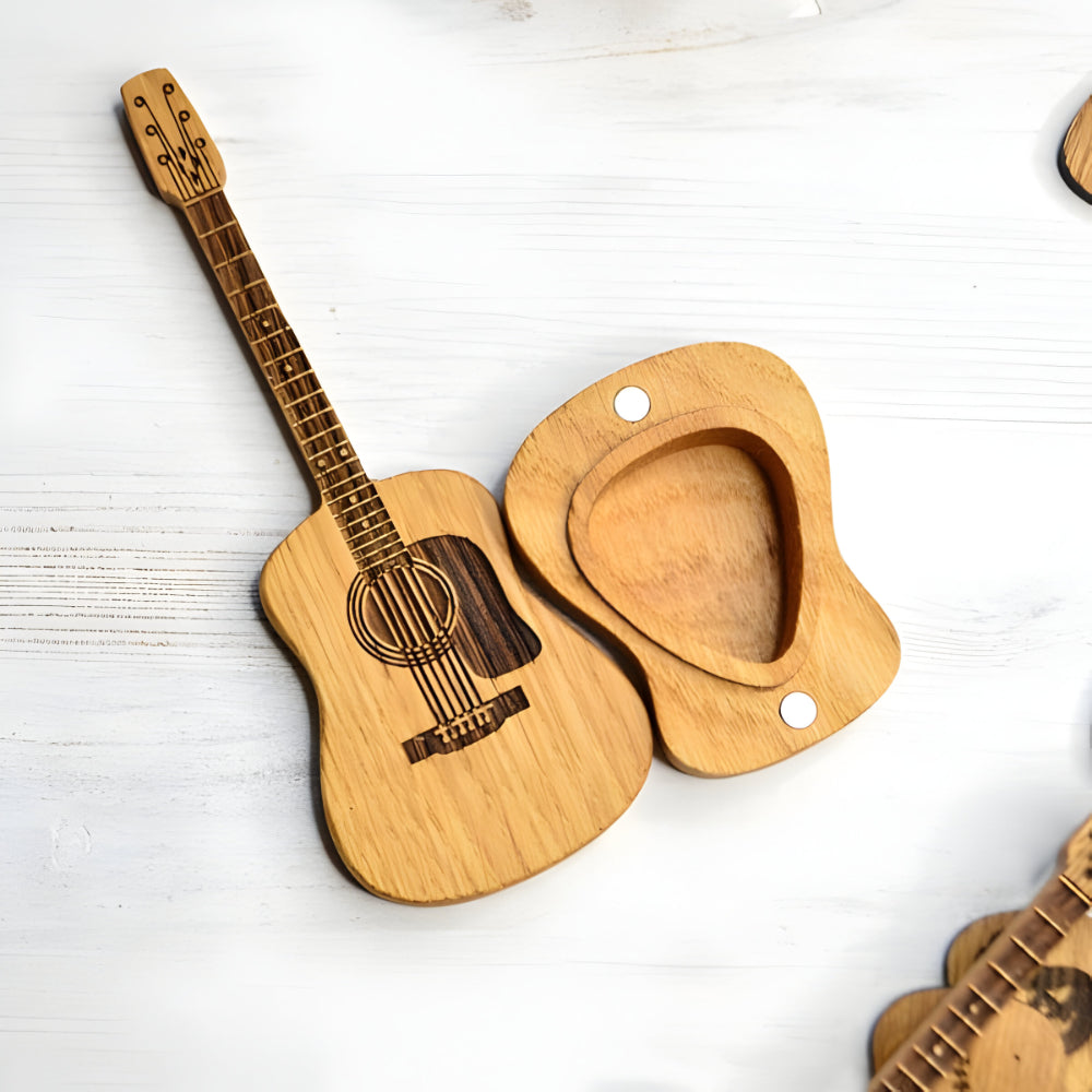 Skanto | Akustisk gitarplekter oppbevaringsboks