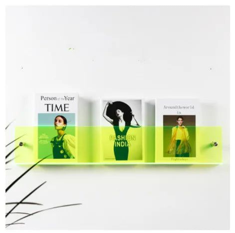 Norvo | ClearLine – Stilren Akryl Vegghylle for Magasiner