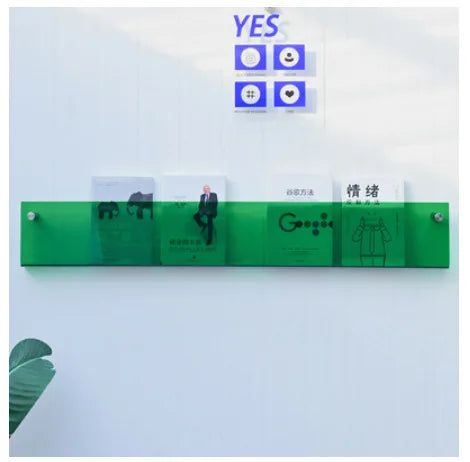 Norvo | ClearLine – Stilren Akryl Vegghylle for Magasiner