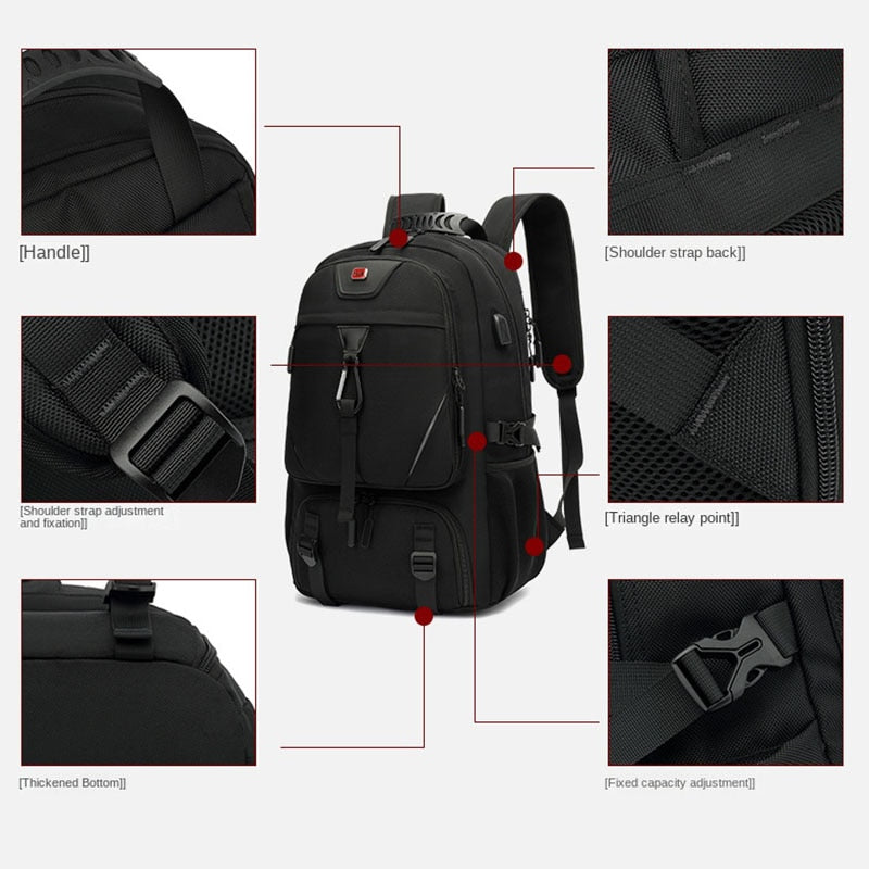 Skanto | Stor Kapasitet Pustende Ultimate Travel Nomad Ryggsekk