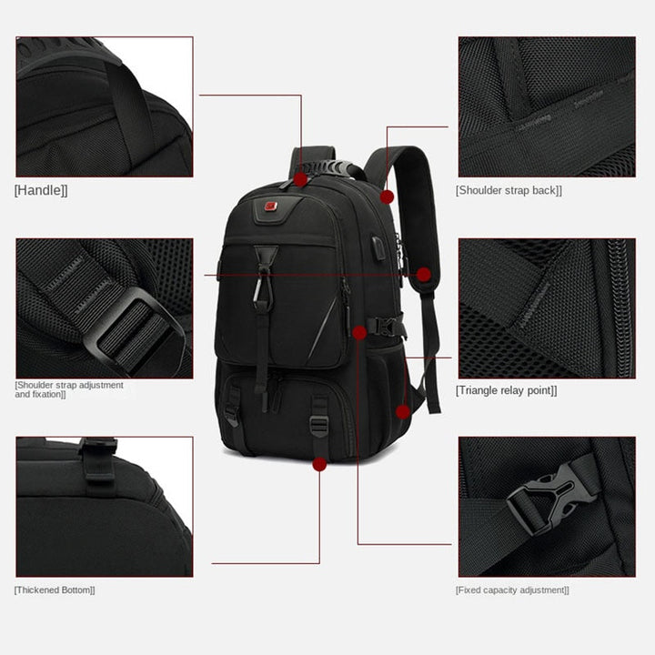 Skanto | Stor Kapasitet Pustende Ultimate Travel Nomad Ryggsekk