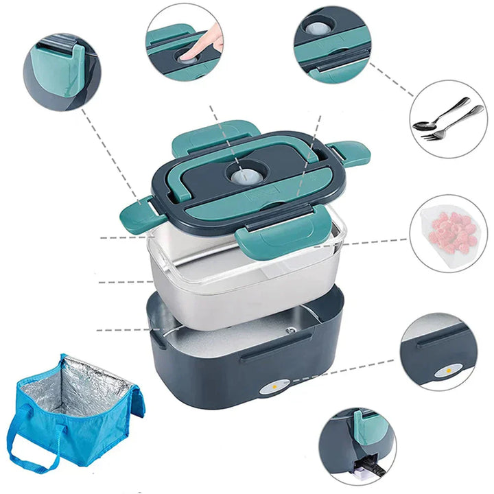 ThermoBox Electric Lunchbox – Varm mat på farten eller hjemme | Skanto