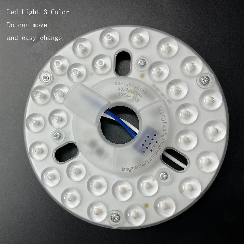 42/52 Tommers Takvifter med LED Lys - 3 Farger, 6 Hastigheter DC Motor, Fjernkontroll, Lave Gulvdekorative Vifter med Belysning | Skanto