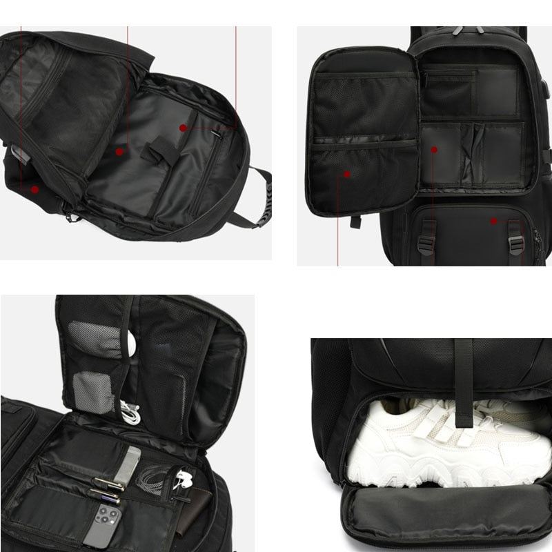 Skanto | Stor Kapasitet Pustende Ultimate Travel Nomad Ryggsekk