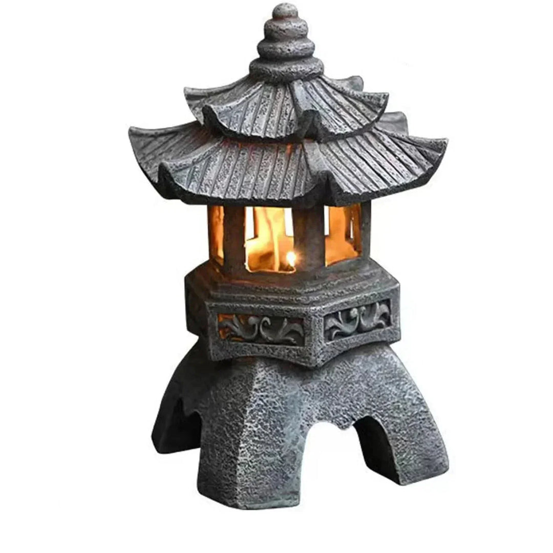 Japansk hage lantern - Værbestandig LED utendørs belysning for Zen hager | Skanto