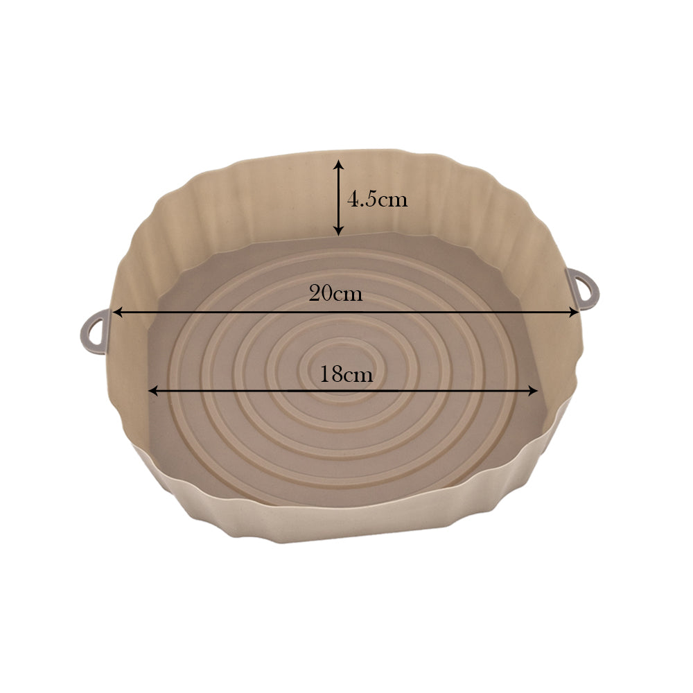 SiliconFry Tray – Gjenbrukbar Airfryer Mold for Oppvaskmaskin Skanto