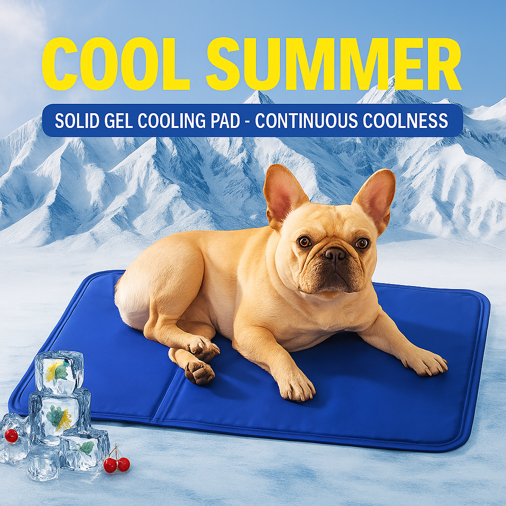 Aircooly Frenchie Kjøle seng – Ikke-isete myk pustende sommer gel kjølematte | Skanto