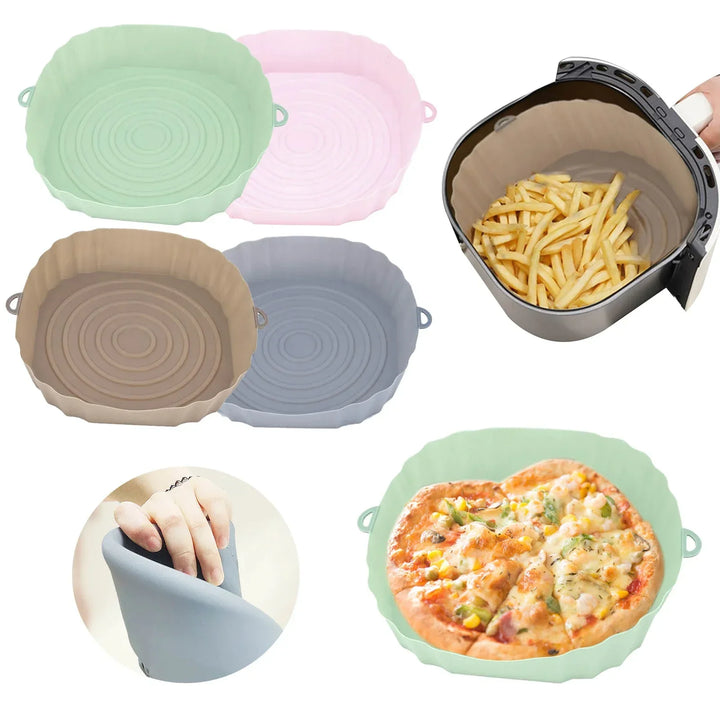 SiliconFry Tray – Gjenbrukbar Airfryer Mold for Oppvaskmaskin Skanto