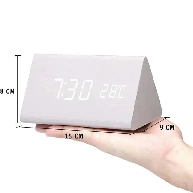 Skanto | Tre LED Alarmklokke – Stemme- og Temperaturskjerm