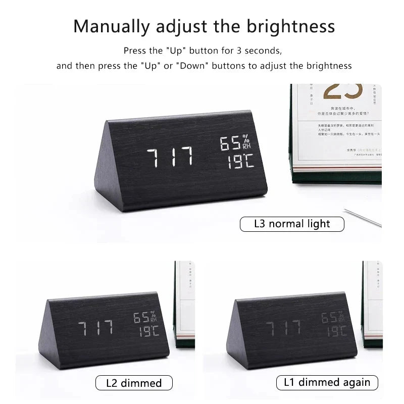 LED Stemme Kontroll Klokke | Skanto